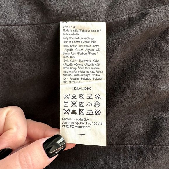 Maison Scotch Slimming Black Tweed Jacket - Picture 8 of 9